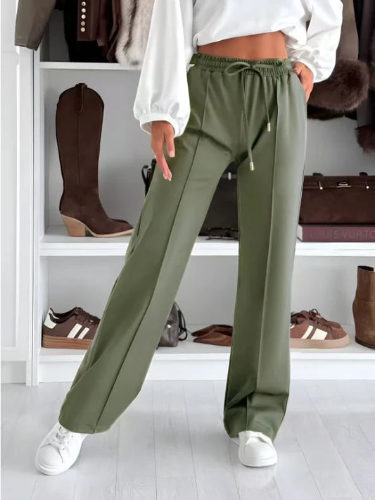 Jogging élégant taille élastique avec poches