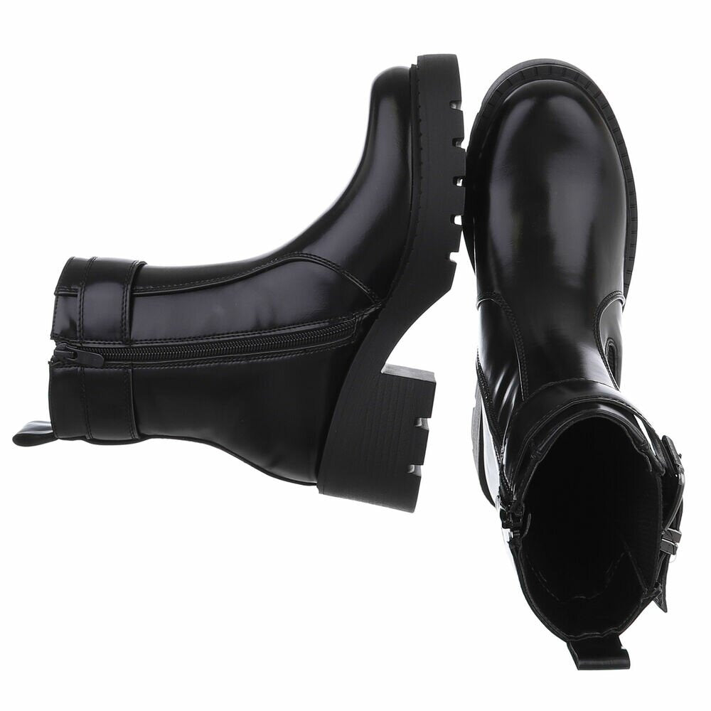 Bottines Chelsea à Plateforme noir – vue 2 – Eymora