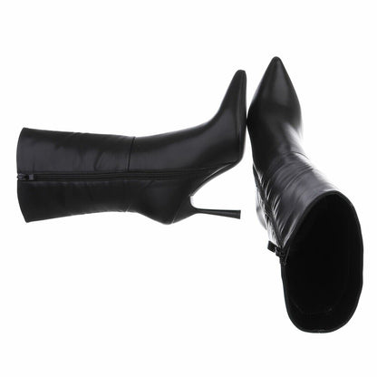 Bottes Mi-Mollet à Talon Aiguille noir – vue 2 – Eymora