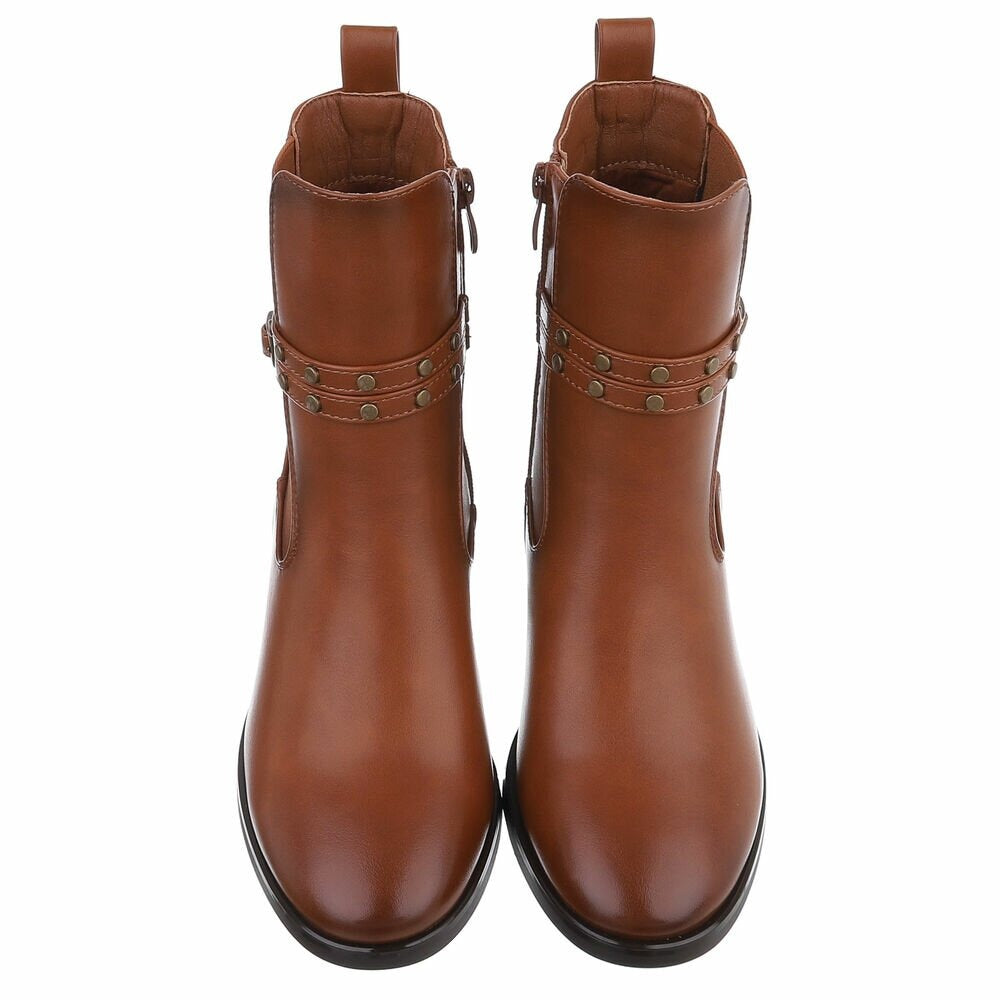 Bottines Chelsea Classiques camel – vue 3 – Eymora
