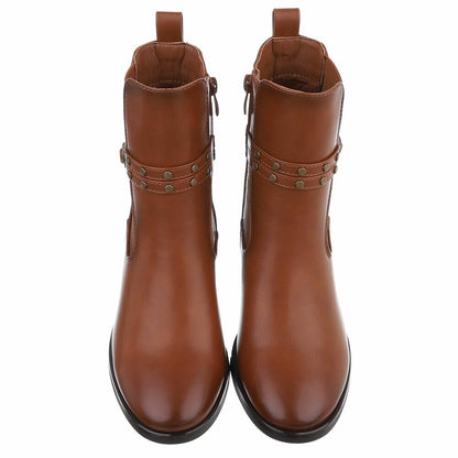 Bottines Chelsea Classiques camel – vue 3 – Eymora