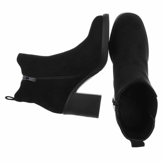 Bottines Chelsea à Talons Bloc noir – vue 2 – Eymora