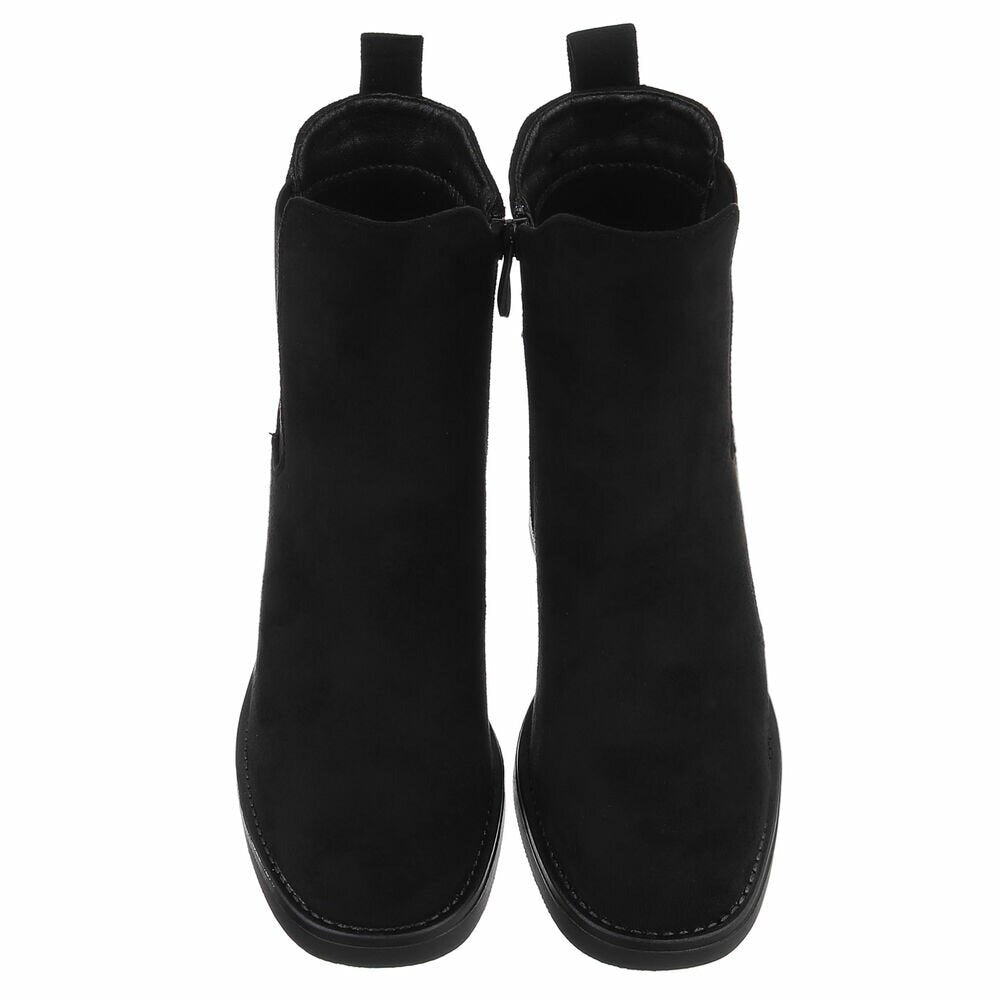 Bottines Chelsea à Talons Bloc noir – vue 3 – Eymora
