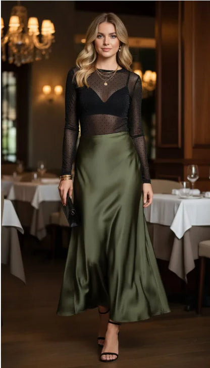 Bodysuit en Mesh à Flocking