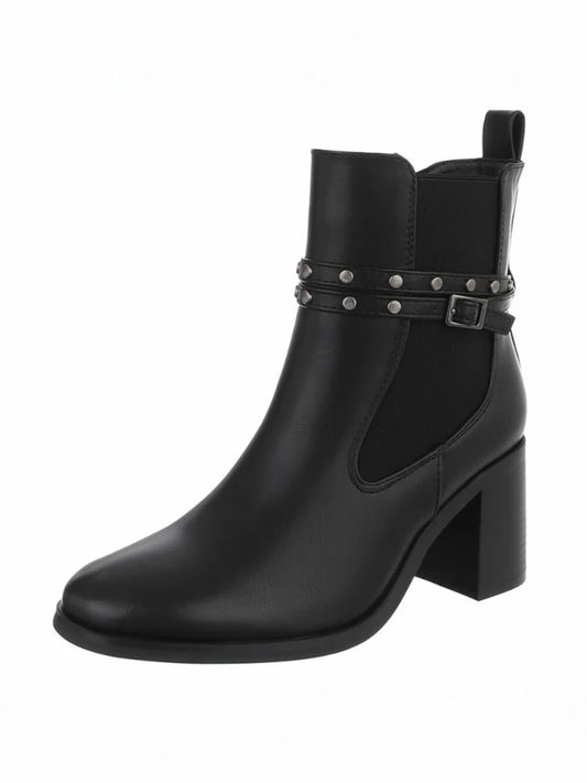Bottines Chelsea Classiques – Élégance Décontractée & Détails Tendance Noir