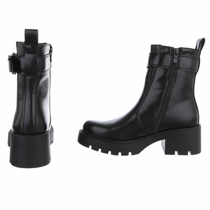 Bottines Chelsea à Plateforme – Style Urbain Noir