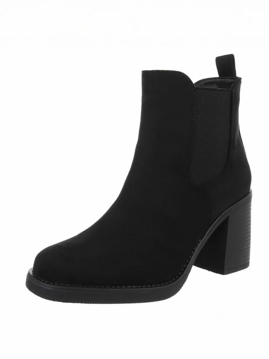 Bottines Chelsea à Talons Bloc Noir