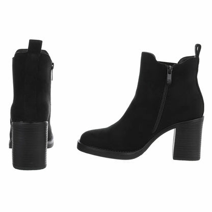 Bottines Chelsea à Talons Bloc Noir