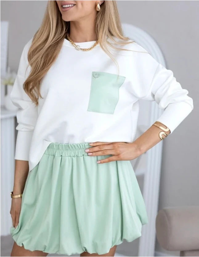 Ensemble avec jupe, sans ceinture