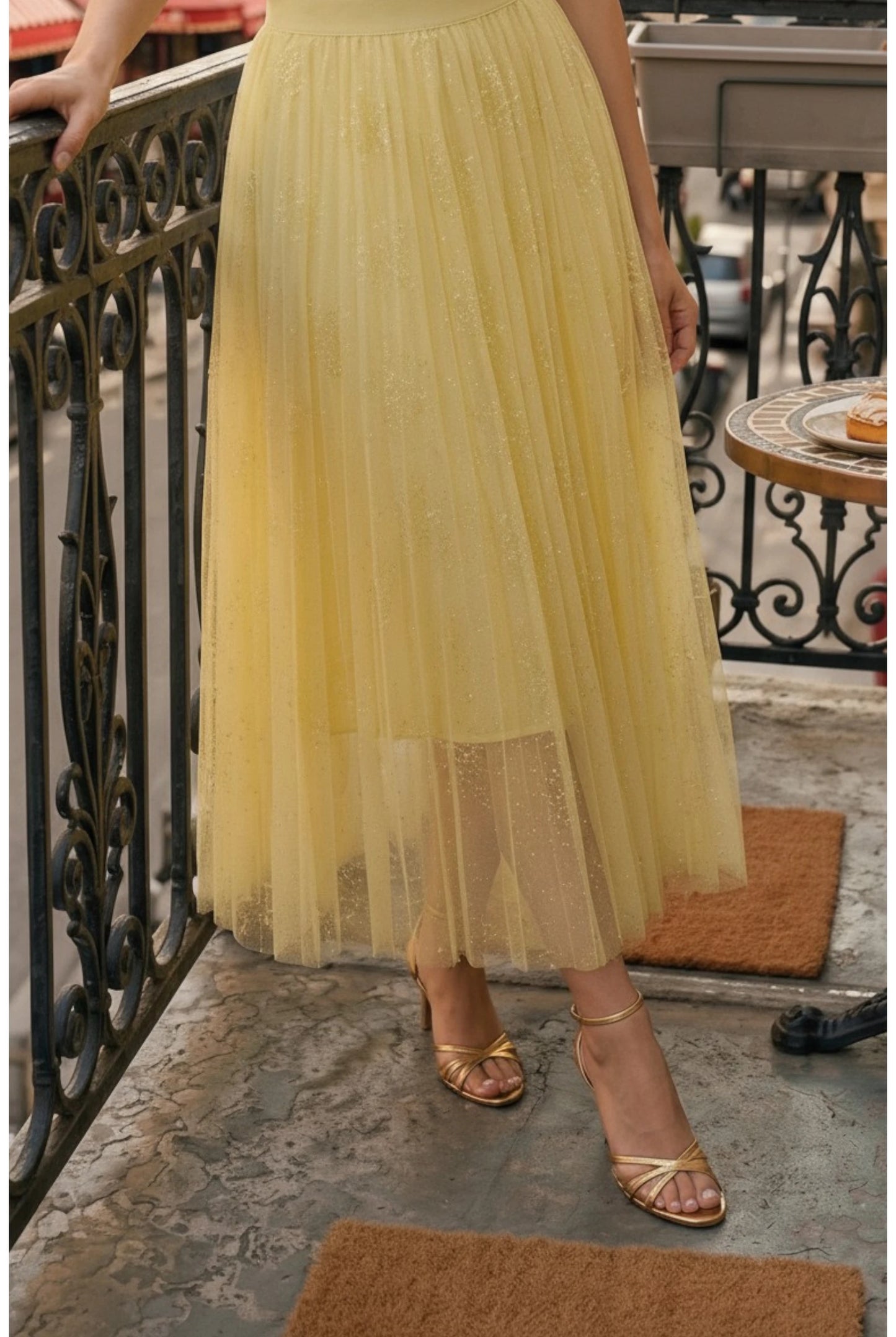 Jupe Tulle ROSIE Jaune – Féminité Vaporeuse