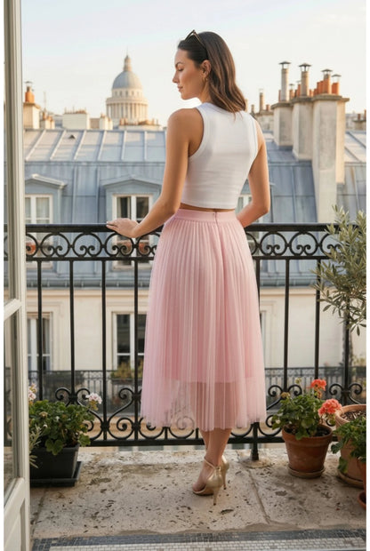 Jupe Tulle ROSIE Rose – Féminité Romantique