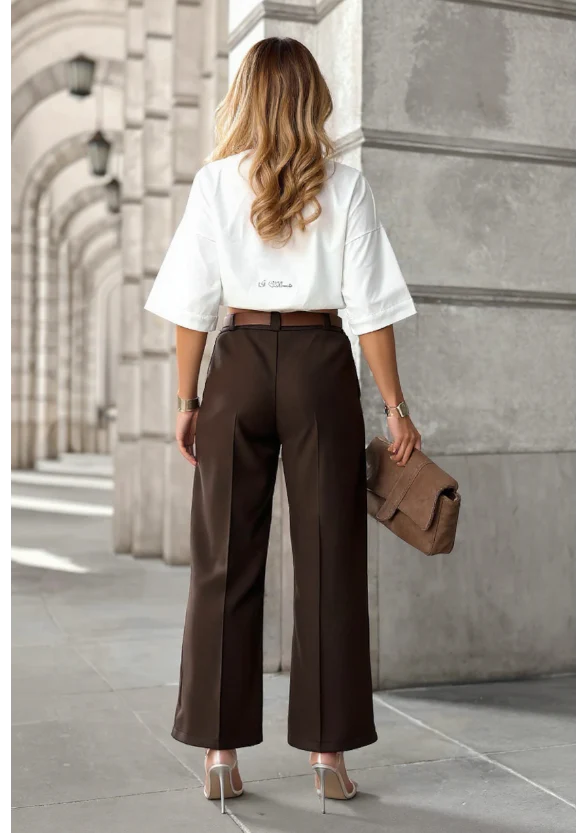 Pantalon long avec ceinture et poches