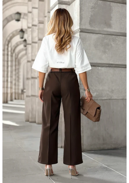 Pantalon long avec ceinture et poches