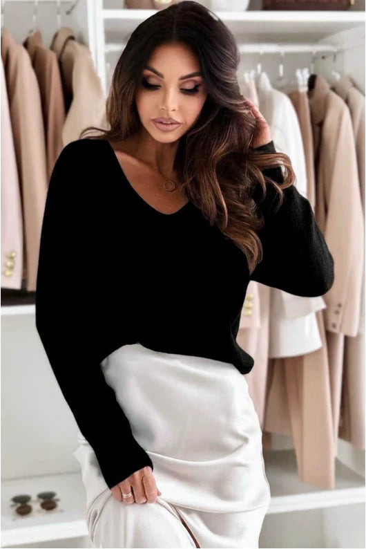 Pull col V en bébé alpaga ultra doux