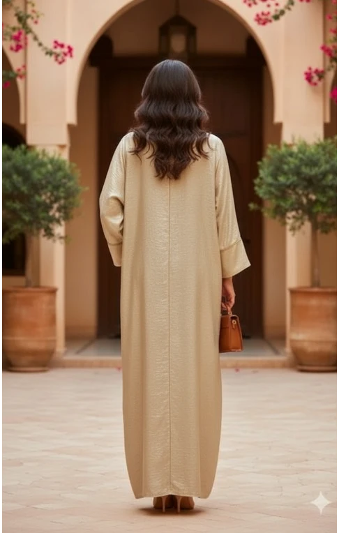 Robe abaya étincelante – look chic