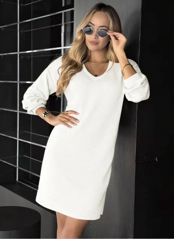 Robe pull col V