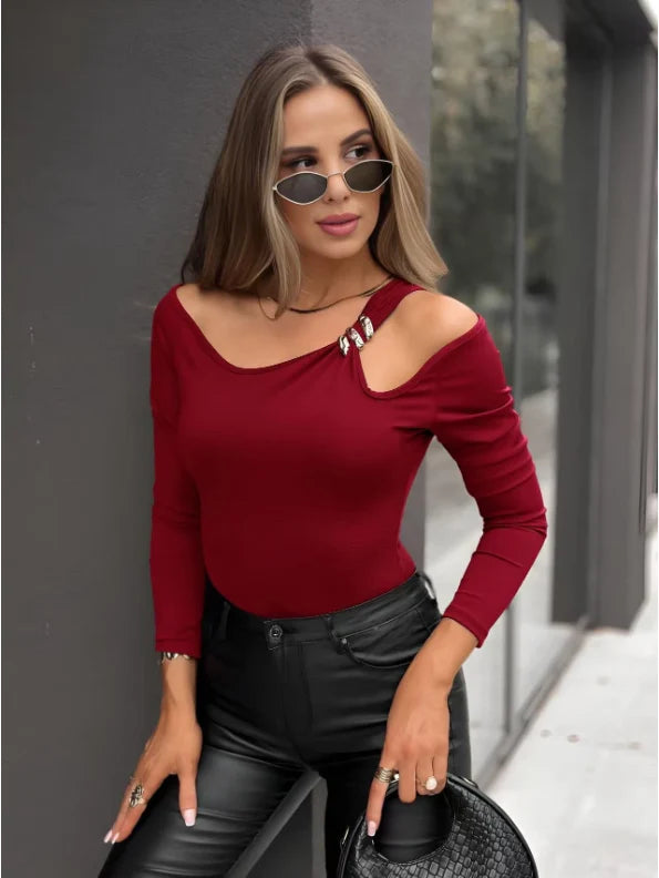 Top manches longue avec détail bijou