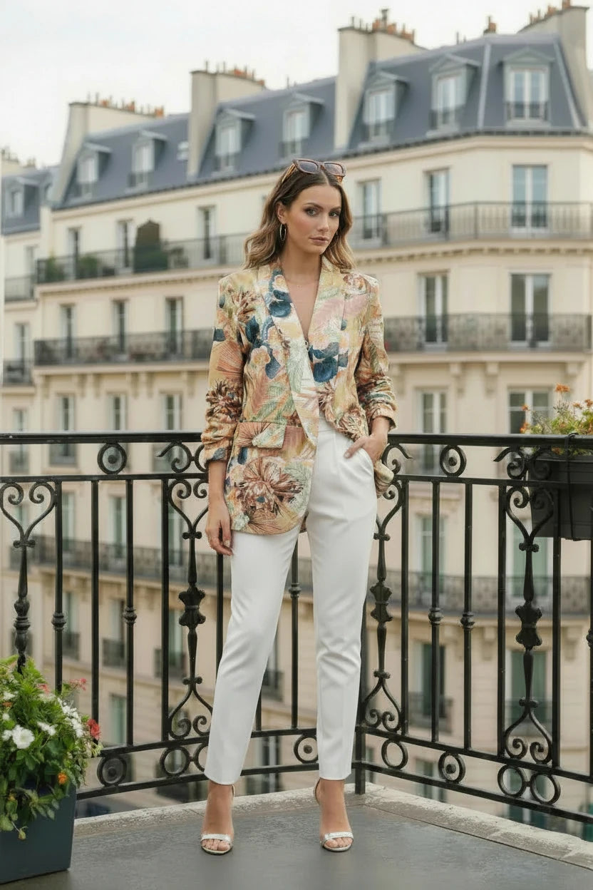 Veste Imprimée Florale – Élégance Bohème